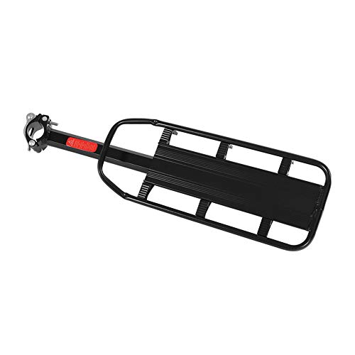 Porte-bagages arrière de vélo réglable Lixada pour VTT avec réflecteur de sécurité