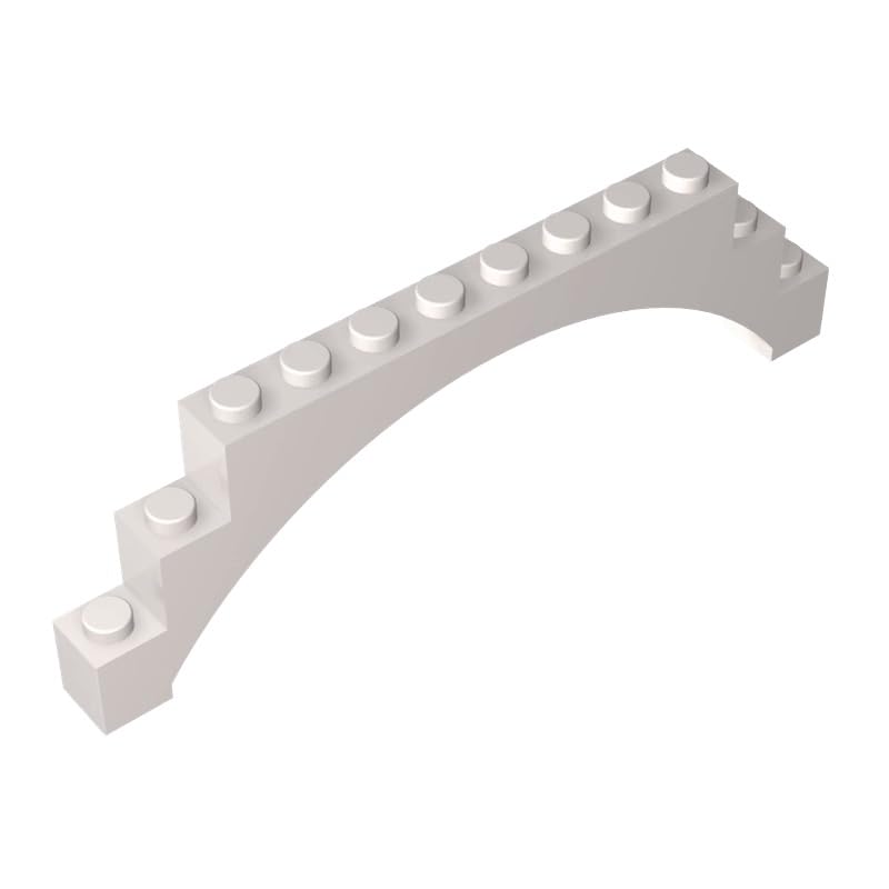 XYEIUGO GDS-676 18838 6108 Brick Arch 1x12x3 Raised Arch, White, 10 PCS — image 1
