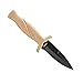 Smith & Wesson FDE 6.25in High Carbon S.S. Boot Knife with 2.75in Single Edge Blade and Rubberized Handle for Outdoor Survival, Camping and EDC,Tan