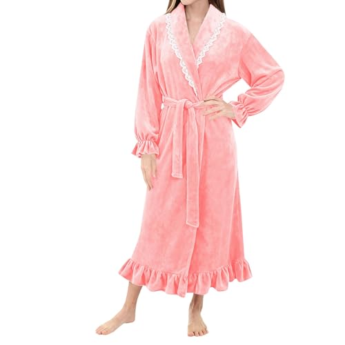 Peignoir long femme en polaire moelleuse de qualité supérieure