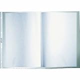 Leitz Prospekthülle, oben offen, mit Papiereinlage und Einreißschutz, stabil und reissfest, auf A4 gefaltet, dokumentenecht, genarbt, mit 4-fach Lochung