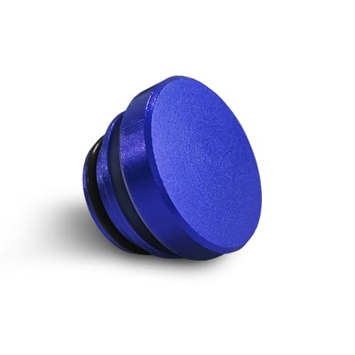 Image of Car Cigarette Lighter Plug Cover, Car Plug Cap, Aluminum Auto Cigarette Lighter Plug Part, Waterproof Dustproof Plug Auto Accessory for Vehicles with Standard 12 Volt Power Source (Blue)