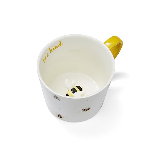 Cooksmart British Designed 3D Animal Mug | Bumble Bees | Ceramic | 30 cm x 10 cm | 0.5 Pints | Gift, Novelty, Fathers Day, Mothers Day