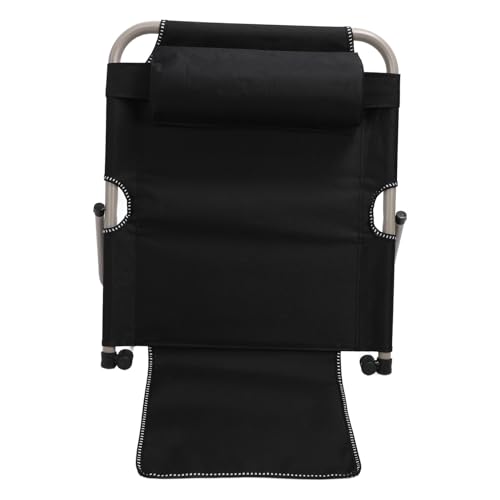 Silla de piso para cama elevadora con almohada ajustable y respaldo negro 4