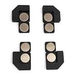 Magnetic Kit for Hatch or Tiled Access Panel – Invisible Magnetic Brackets with 20mm Strong Neodymium Magnets (Set of 4) – Easy Access