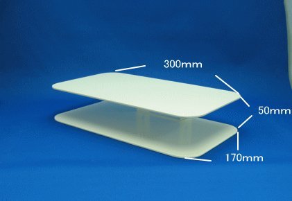 COOLERPLUS キーボード収納モニタスタンド　【ディスクトップPC、モニター台】　ホワイトAME-NPC05W