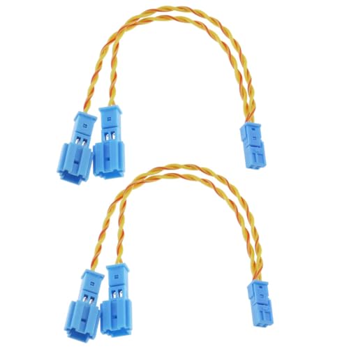 Tiardey Conector de arnés de cableado de Tweeter de Altavoz de 2 Piezas Compatible con X1 X3 X5 F10 F18 F30 F20 E60 E90 E70 Conexión de Altavoz de Audio