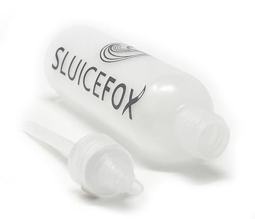 Botella snifter Sluice Fox de plástico para kit de herramientas de prospección de oro 8