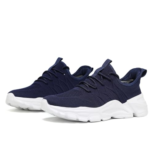 Image of Socviis Mens Slip On Running Shoes Athletic Walking Trainers Lightweight Breathable Mesh Tennis Sneakers