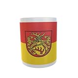 Keramiktasse11oz - 330ml U24 Tasse Kaffeebecher Mug Cup Flagge Forst (Lausitz)