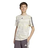 アディダス 半袖 Tシャツ キッズ エッセンシャルズ カモ Tシャツ ユニセックス子供 KSE99 ワンダーアルミナ/パウダーイエロー (JC7491) 150