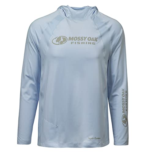 Mossy Oak Men's Lightweight Sun Hoodie, Hooded Fishing Shirts