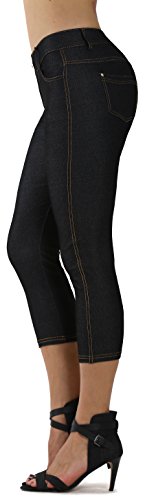 Image of Prolific Health Women's Jean Look Jeggings Tights Slimming Many Colors Spandex Leggings Pants Capri S-XXXL