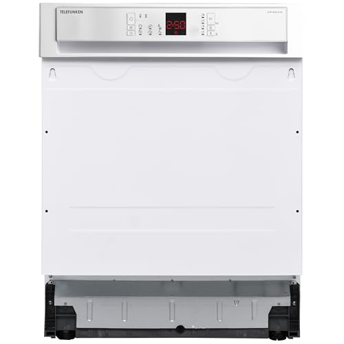Preisvergleich Produktbild Telefunken Geschirrspüler teilintegriert / Einbauspülmaschine 60 cm / 12 Maßgedecke / 6 Programme / AquaStop - Schutz vor Wasserschäden / Auto-Door / leise 45 dB / inkl. Besteckkorb / G-ET-6014-D-W