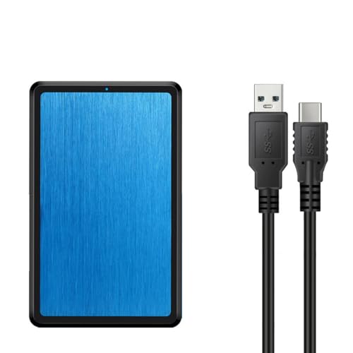TOWARDSNAN Carcasa externa de 6.3 cm SATA3.0 2.0 a adaptador USB para discos duros tipo C, carcasa externa intercambiable en caliente