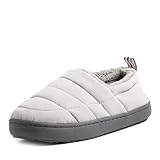 Dearfoams Women's Fern Women's Ripstop Closed Back, GREY, M