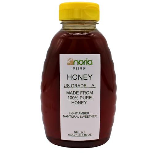 Honey by Noria – Light Amber, Grade A, 16 Oz Pure & Natural Sweetener miniatura 1