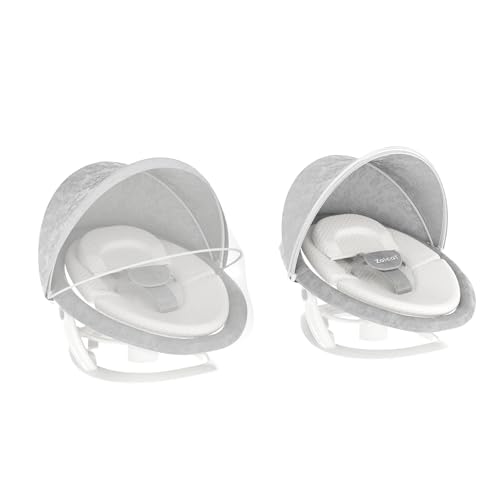 Image of Zoicay Foldable Sunshade Tent for Baby Swing with Blackout Canopy & Reticulated Lattice, Reusable & Removable, Applicable to Swing Chair, Portable & Durable Sunshade Tent