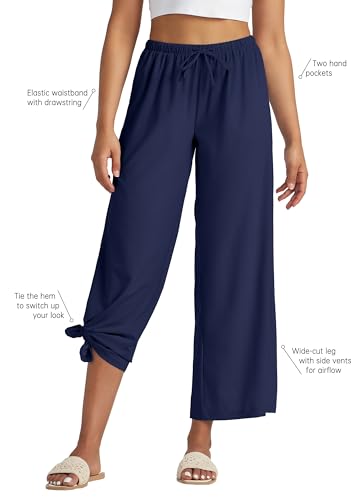Women's Wide Leg Pants UPF 50+ Swim Beach Pants Lightweight Travel Pants Quick Dry Sun Protective2
