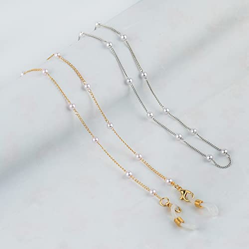 AolKee 2 pezzi Catena Occhiali Donna, Cordini