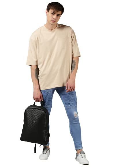 Image of URGEAR Men's Cotton Printed Drop Shoulder - Hip Hop - Down Shoulder- Baggy Loose fit- Stylish Oversized t Shirts for Men