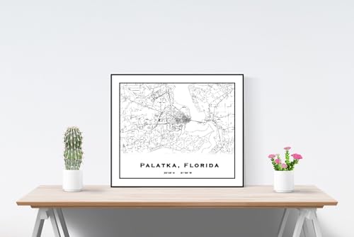 Palatka Florida Map (Material: 16" x 20" Matte) Palatka Florida Map (Material: 16" x 20" Matte)