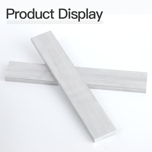 Image of 2 Pieces 1 /2 inch (12mm) X 2 inch(50mm) Square Aluminum Flat BAR 12 inch(305mm) Long 6061 General Purpose Plate,T6511 Solid New Mill Stock
