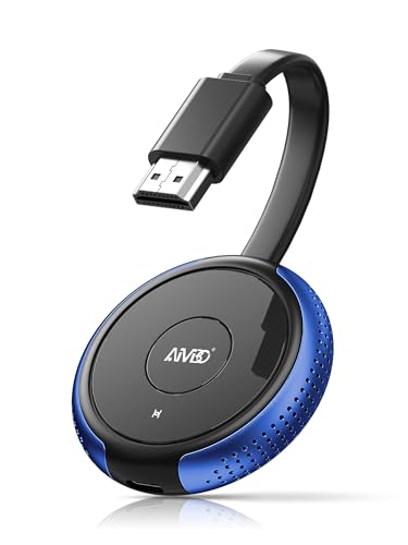 Image of AIMIBO iOS Wireless Display Adapter 4K 5G - Direct Plug & Play HDMI Wireless Dongle for i Phone i Pad Smartphone Tablet Laptop, Cast Video to HDTV Monitor Projector, Support Airplay Miracast DLNA