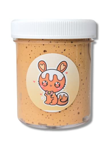 Cinnabunny Cinnamon Roll Handmade Scented Crunchy Snow Fizz Slime for Kids Ages 8+ – DIY Whipped Topping Slime Set, 6oz Sensory Toy for All Ages – Hoshimi Slimes