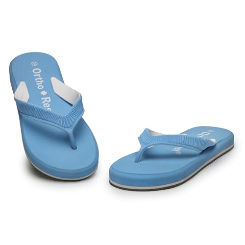Image of Ortho + Rest Doctor Slippers for Women Orthopedic Non Slip Lightweight Comfortable Flat Casual Stylish Dr Chappals and House Flip flops For Ladies and Girl's