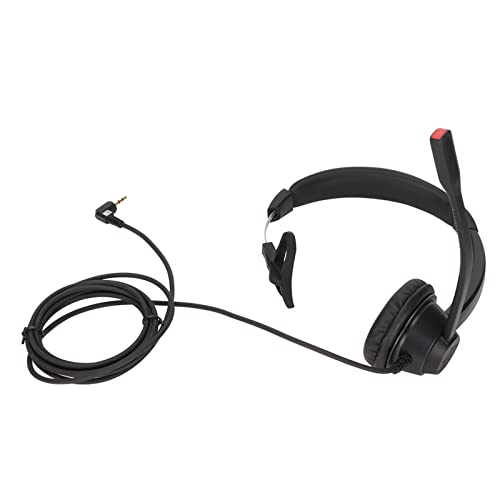 YedaHcy 2.5mm Corded Telephone Headset with Mic, Sturdy ABS Construction, Wide Compatibility, HD Microphone, Lightweight, for VOIP Phone Landline, Office, Call Center