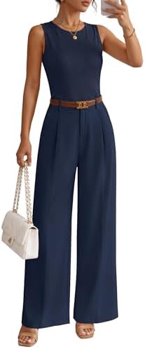 ZESICA Women's Summer 2 Piece Outfits Knit Tops Suit Pants Matchi...