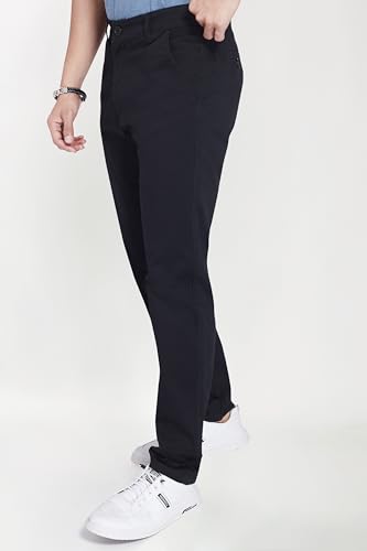 Image of DIVISIVE Men's Regular Fit Cotton Chinos Trousers Pants