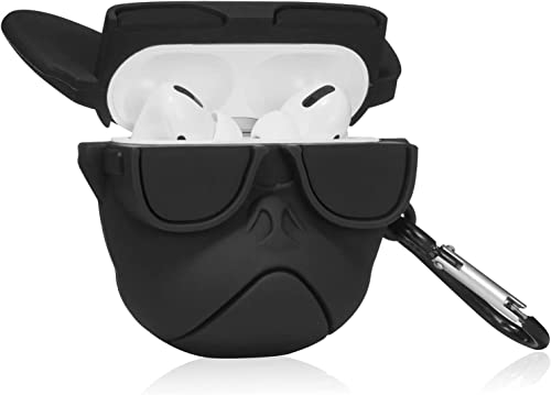 Image of Techmount Cover Compatible with Airpods Pro GEN-2 (2022) Case Cover Silicone Cartoon Character 3D Cover Wtih 360 Protection Airpods Pro 2 Cover Case (NOT for Any Other AIRPODS) (Bull Dog)