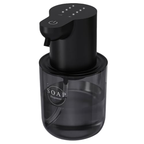 JUCHRZEY Dispensador automático de jabón de Espuma/Gel de 400 ml, Sensor infrarrojo Recargable, dispensador de desinfectante eléctrico, 4 Engranajes, Lavadora de Manos con Espuma de inducció