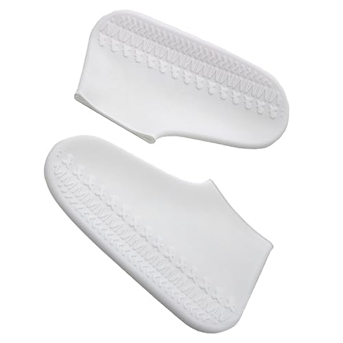 KICHOUSE 1 Pair Water Resistant Non-Slip Shoes Cover Silicone Rainproof Galoshes Anti-Slip Protection