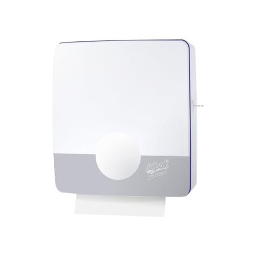 Selpak Professional Paper Towel Dispenser Wall Mounted, White Z Fold Paper Towel Dispensers for Bathroom, Kitchen, Restaurants and Hotel, Commercial Hand Towel Dispenser