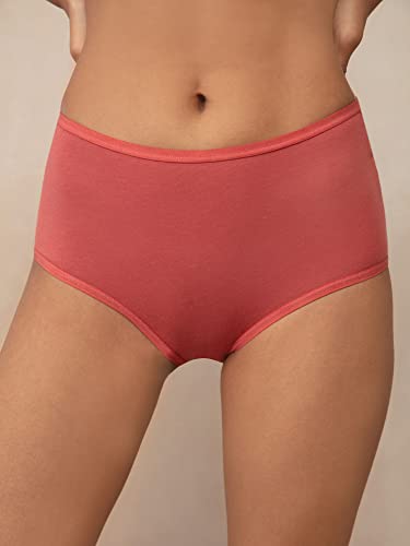 Image of NYKD by Nykaa Pack of 3 High Rise Full Brief Cotton Stretch Full Rear Coverage Panty (S)