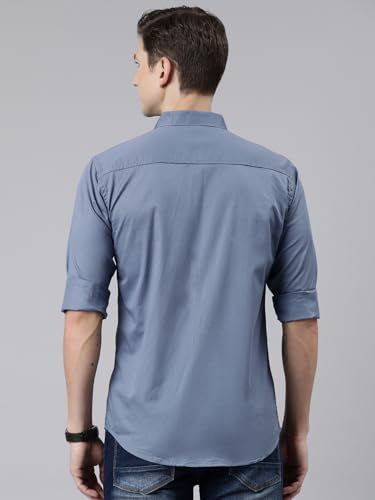 Image of Majestic Man Men Classic Slim Fit Pure Cotton Casual Shirt