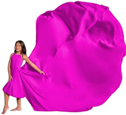 Vestido de satén largo halter para niñas en bodas y comunión