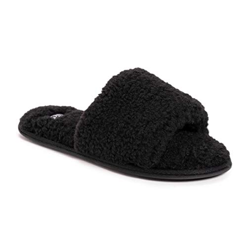 MUK LUKS Women's Franki Slide-Ebony Slipper