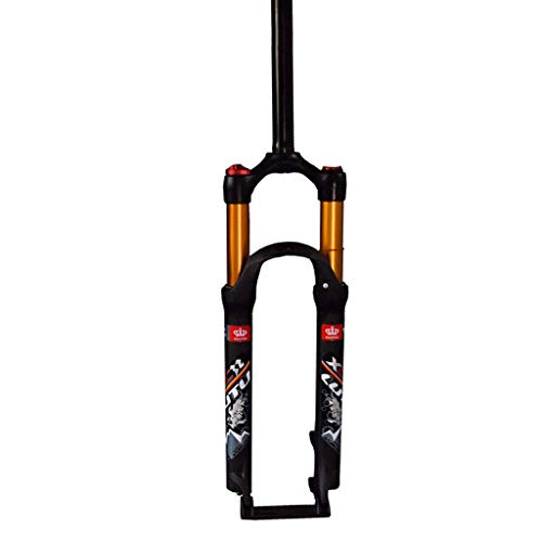 TOMYEUS XC Mountainbike Federgabel 28 Zoll, Aluminium MTB Radsportwettbewerb Schulterkontrolle 1-1/8 'Disc Travel 120mm (Size : 26 inch)
