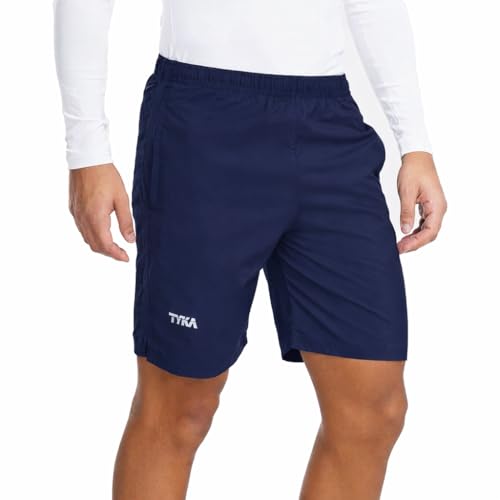 Image of TYKA Mycra Shorts for Men | Polyester Training Shorts | Quick Dry Gym Running Sports Wear Black