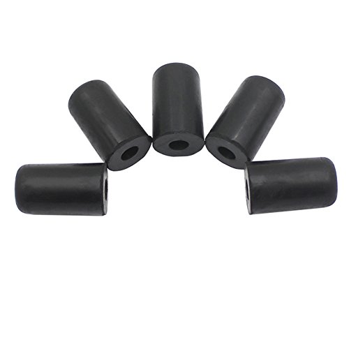 Cello Endpin Tip, Schwarz Gummi Protector, Musikinstrumenten, 5Pcs für Cellisten und Orchesterpraxis