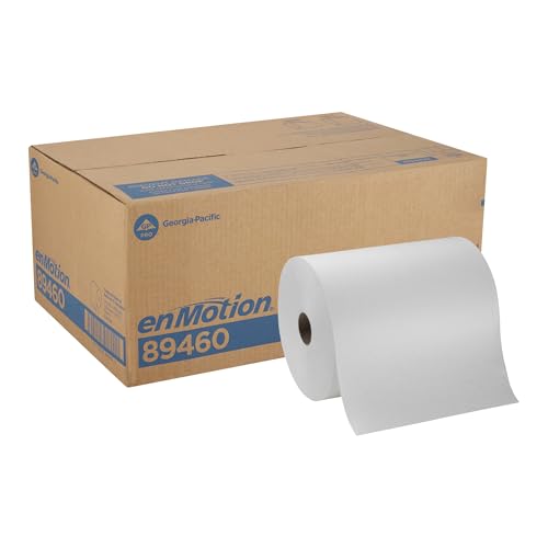 enMotion GeorgiaPacific (by GP PRO) 10 in 800 Linear Feet Paper Towel Roll White 6Roll Case Paper Towel Rolls 89460