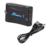 Lwuey BNC to HDMI Converter, Coax Adapter Audio Video 1080p 720p HD Output USB Cable Connector Multi Mode Analog CVBS Security Camera HD Display Interface Surveillance Monitor for PS2 PS3 PSP