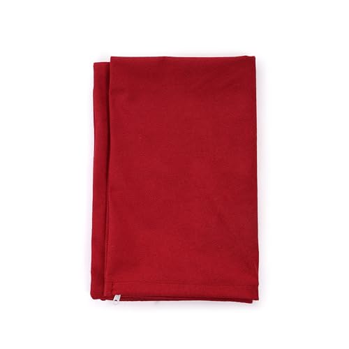 Image of The Maximus Waterproof & Dustproof Terry Cotton Pillow Protector with Zipper Closure || Standard Size Pillow Protector || Pillow Cover Set of 2, Maroon (18 inch x28 inch)