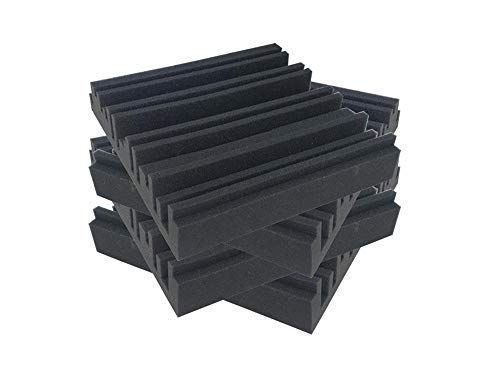 Acepunch 4pcs Diffuseur Metro Mousse Acoustique Traitement d'isolation Acoustique 30 x 30 x 5 AP1168 Cover
