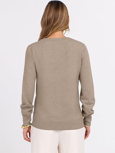 Image of ANRABESS Women's Long Sleeve V Neck Basic Sweaters | Classic Pullover Tops,Soft Loose,Business Casual Work,Travel Vacation,All Day Wear,Fall Spring Outfits,Winter Layer Clothing