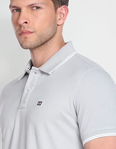 Arrow Tipped Solid Pique Polo Shirt